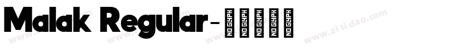 Malak Regular字体转换